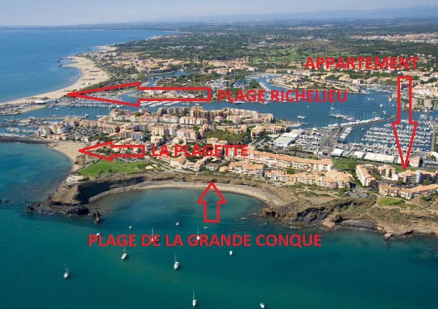 Cap D'Agde 300M Plage Du Mole,Vue Port,Parking,Lave Linge,Piscine Apartment ภายนอก รูปภาพ